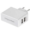 ALIMENTATOR RETEA DUAL USB 2.1A KRUGER&MATZ