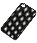 BACK COVER CASE IPHONE 4 NEGRU SITA