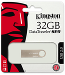 FLASH DRIVE 32GB SE9 SILVER KINGSTON