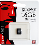 MICRO SD CARD 16GB CLASS 10 KINGSTON