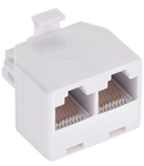 ADAPTOR RJ45 8P8C TATA - 2X MAMA