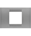 Placa ornament Virna - tehnopolimer gloss finish - 2 module- METALLIC TITANIUM - SYSTEM