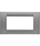 Placa ornament Virna - tehnopolimer gloss finish - 4 module- METALLIC TITANIUM - SYSTEM