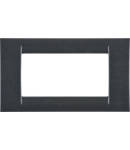 Placa ornament Virna - tehnopolimer gloss finish - 6 module- METALLIC SLATE - SYSTEM