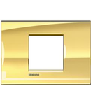 Placa ornament ,2 module, Ice Gold, living light, BTICINO