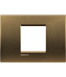 Placa ornament ,2 module, Bronz, living light, BTICINO