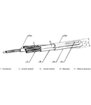 Cablu aerian cu purtator tip ENEL ARE4 3x70+54.6 06/1kv -joasa tensiune 