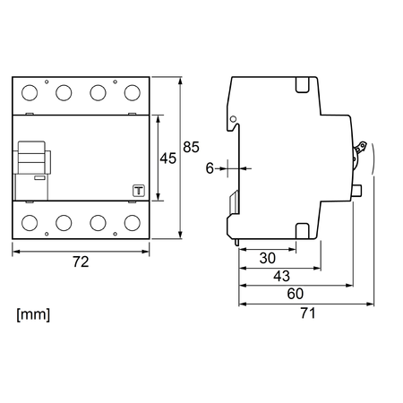 Schrack Intreruptor diferential 40a,4p,30ma,tip ev(pt. vehicule el.)