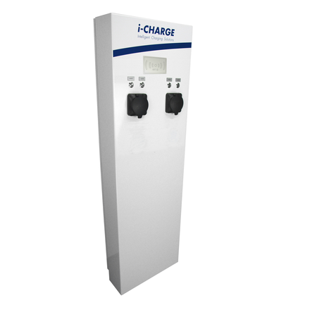 I-charge public 400 2xt2 11-22kw, inox, mcb rcd onl.