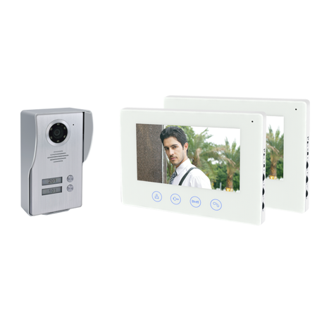 Kit video interfon wifi smart video cu doua monitoare