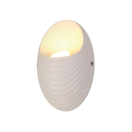 Aplica led perete shell 5w/ 500lm/ 4000k alba