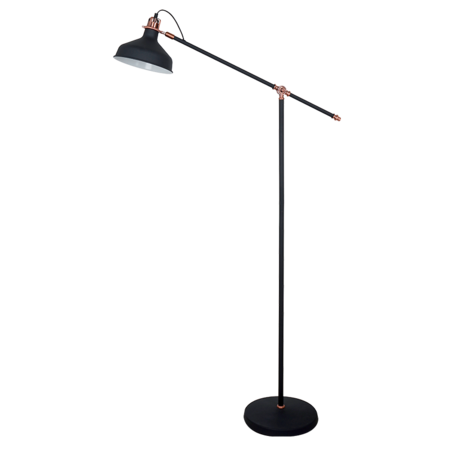 LAMPADAR JOHN 1XE27 NEGRU H1500mm