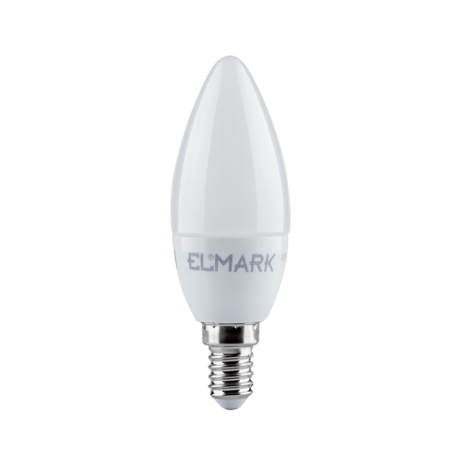 Elmark Bec led lumanare c37 smd2835 8w e14 230v alb rece