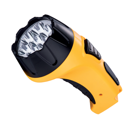 Handy spot flashlight rechargeable e-6630 7led yellow