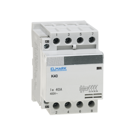 Elmark Contactor modular k40 25a 230 2no+2nc