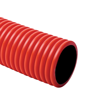 FLEXIBLE DOUBLECOAT CORRUGATED PIPE Ф52/Ф63 RED