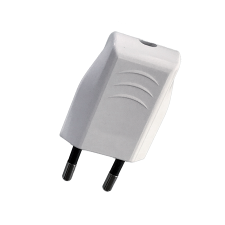 Two pin plug 6a white