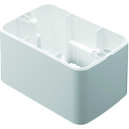 Doza cu montaj pe perete cu placa ornament top system - 1/2/3 module- cloud white - system