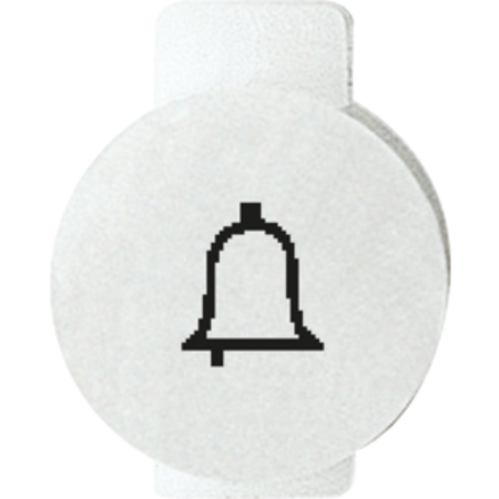 Lentila iluminata cu symbol - Sonerie - SYMBOL Sonerie Clopotel - SYSTEM WHITE