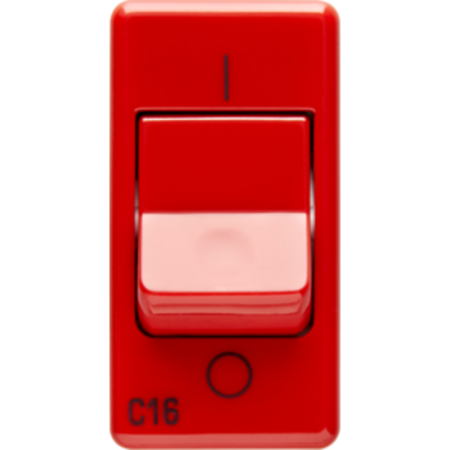 Gewiss Siguranta automata - for dedicated lines - 1p+n 16a 3ka 6ma characteristic c - 1 module - red - system