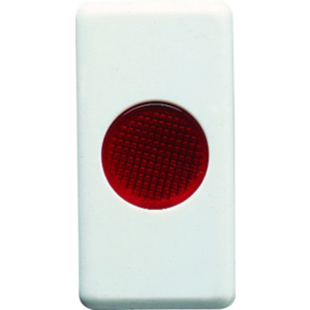 Lampa prezenta tensiune - 12/24/250v - red - 1 module - system white