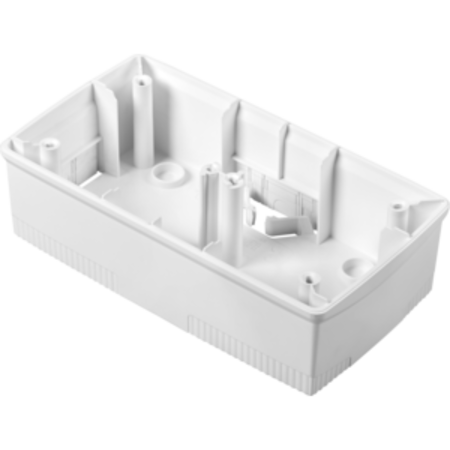 Doza aparenta pentru Ornament ONE - INTERNATIONAL STANDARD 2+2 module- HORIZONTAL - WHITE - CHORUS