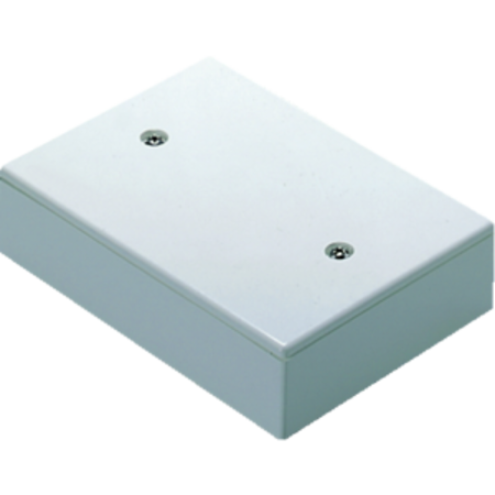 DEEP LID FOR FLUSH-MOUNTING RECTANGULAR BOX - 3 GANGS - BLANK LID - CLOUD WHITE