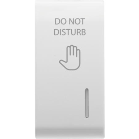 Placa pentru buton - WITH DIFFUSER - DND - 1 MODULE - WHITE - CHORUS