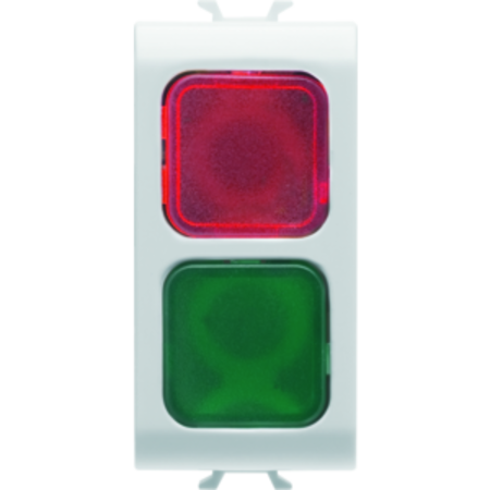 Lampa de semnalizare dubla - red/green - 1 module - white - chorus