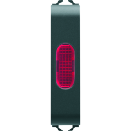 Lampa prezenta tensiune - red - 1/2 module - black - chorus