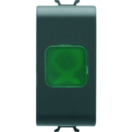 Lampa prezenta tensiune - green - 1 module - black - chorus