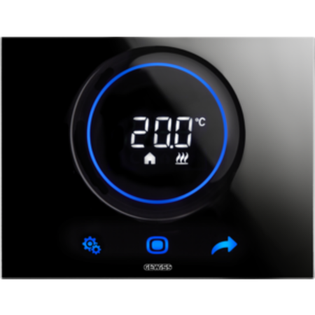 Thermo ice wi-fi thermostat- wall-mounting - black - chorus