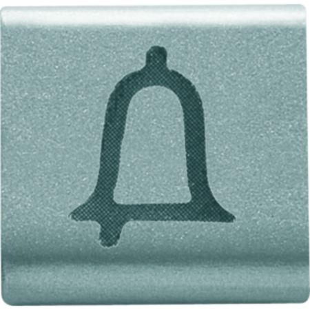 Placa pentru buton - 22X22mm - Sonerie Clopotel - TITANIUM - CHORUS