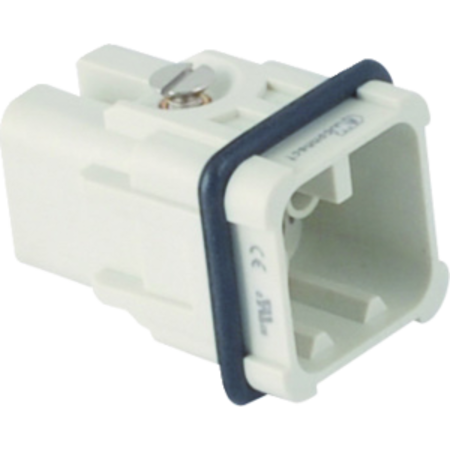 Conector Tata - 21X21 - 8P + E 10A 50V / 0,8kV / 3 - CRIMP CONNECTION - GRI