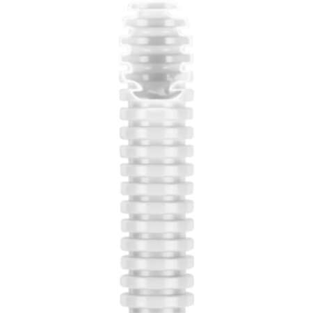 Tub flexibil cu rezistenta Medie FK15 - diametru20MM - fara sonda tragatoare - ALB NATURAL