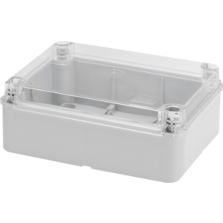 Doza aparenta cu capac transparent LID - IP56 - dimensiuni interioare 190X140X70 - WITH SMOOTH WALLS