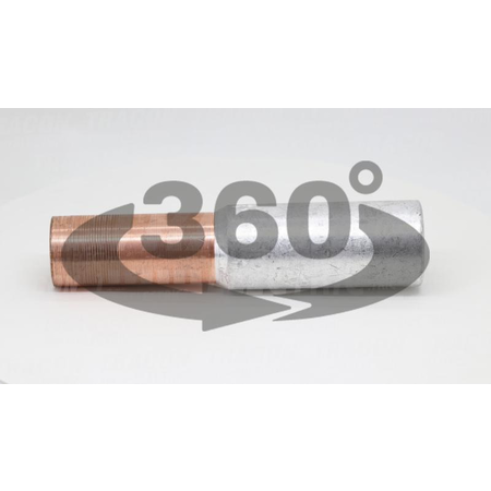 Mufa neizolata cupru-aluminiu (Cu-Al) RT150/185 150/185mm2, (d1=16,6mm, d2=18mm)