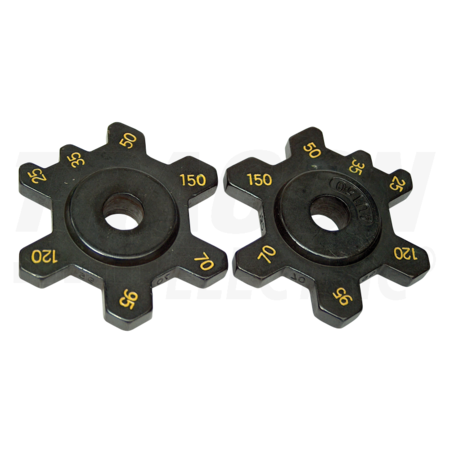 Bacuri pentru presa hx150b, profil hexagonal hx150b-fej 25-150mm2