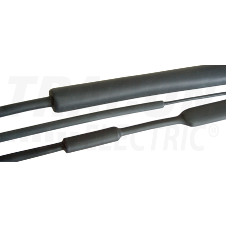 Tub termocontractabil mediu, contractie 4:1, negru,cu adeziv ZS75/22R 75/22mm, POLIOLEFIN