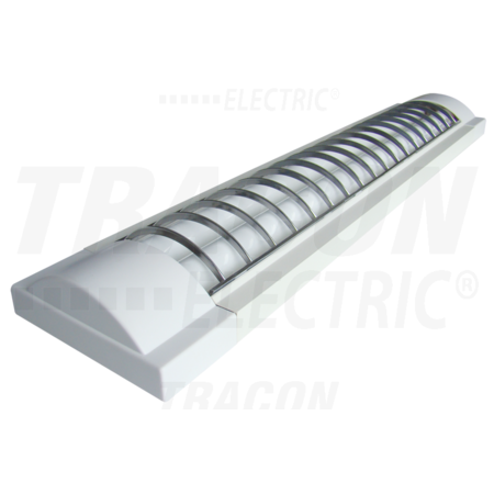 Corp de il. cu tub fluorescent,aparent pe tavan,cu grilaj MFL-T8-115W 230V, 50Hz, T8, G13, 1×15W, EEI=A