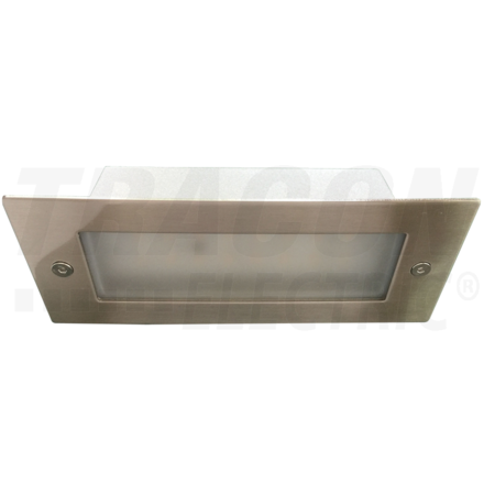 Corp iluminat de perete cu Led, incastrat, argintiu LVS01 110-240 VAC, 1,5 W, 100 lm, 3500 K, IP54, EEI=A