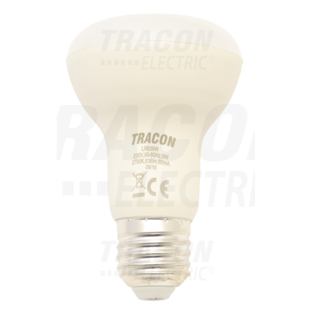 Tracon Sursa de lumina led cu forma de reflector lr639w 230 v, 50 hz, e27, 9 w, 638 lm, 2700 k, 120°, eei=a+