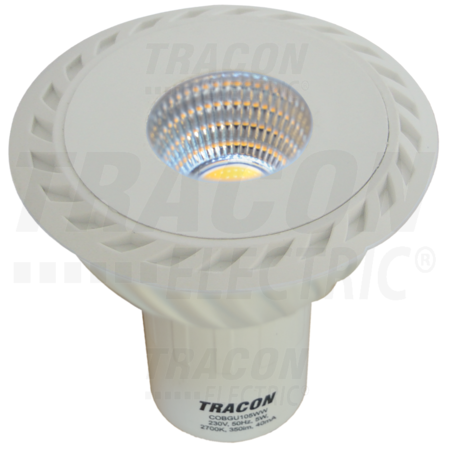 Sursa cob led cu posibilitatea reglarii fluxului luminos cobdgu105ww 230vac, 5 w, 2700 k, gu10, 350 lm, 40°