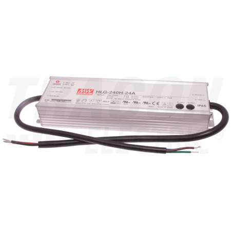 Alimentator led profesional cu carcasa metalica hlg-240h-12a 90-305 vac / 12 vdc; 240 w; 0-16 a; pfc; ip65