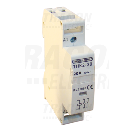 Contactor modular de instalatii THK2-20-24 230V, 50Hz, 2P, 2×NO, 20/7A, 4/1,2 kW 24V AC