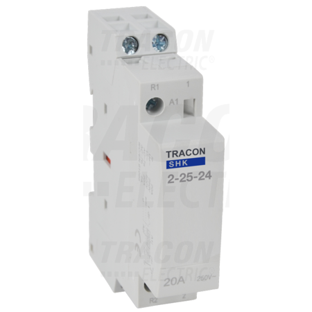 Contactor modular SHK2-25-24 24V AC, 50Hz, 1 Mod, 2×NO, AC1/AC7a, 25A