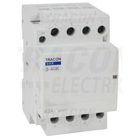 Contactor modular SHK3-40 230V AC, 50Hz, 3 Mod, 3×NO, AC1/AC7a, 40A