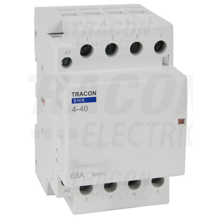 Contactor modular SHK4-40 230V AC, 50Hz, 3 Mod, 4×NO, AC1/AC7a, 40A