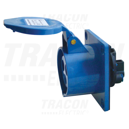 Priza industriala incorporabila, dreapta tics-413 16a, 250v, 2p+e, 6h, ip44