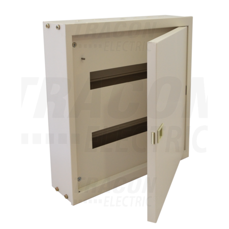 Cutie modulara de distributie PT, metalica,alba (RAL9016) EDFKF-16/2 2×16 mod, H×W×D=455×445×110mm, IP42, RAL1013